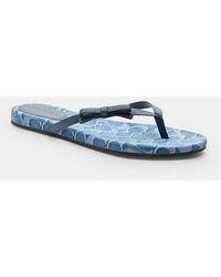 COACH - Bow Flip Flop - Lyst