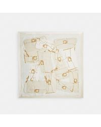 COACH - Tabby Bag Print Silk Square Scarf - Lyst