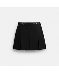 COACH - C Pleated Skirt - Lyst