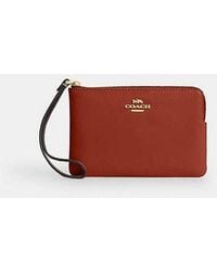 COACH - Corner Zip Wristlet - Lyst