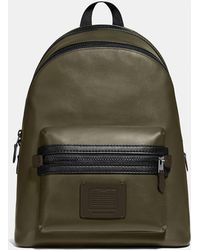 coach olive green backpack