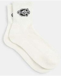 COACH - Soho Quarter Crew Socks - Lyst