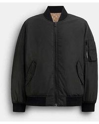 COACH - Reversible Ma 1 Jacket In Recycled Polyester - Lyst