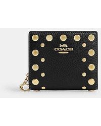 COACH - Snap Wallet With Rivets - Lyst