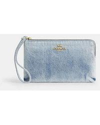 COACH - Large Corner Zip Wristlet - Lyst