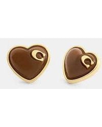 COACH - Bold Signature Stud Earrings - Lyst