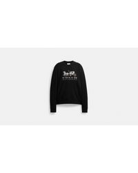 COACH - Horse And Carriage Crewneck Sweatshirt - Lyst