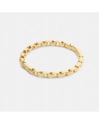 COACH - Signature Chain Hinged Bangle - Lyst