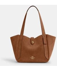 COACH - Borsa Larga Hadley Con Chiusura Girevole - Lyst