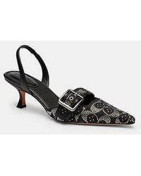 COACH - Margot Slingback With Crystal Signature - Lyst