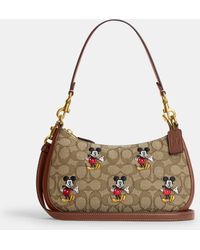 COACH - Disney X Coach Teri Shoulder Bag With Print | Cotton - Lyst