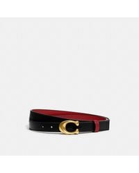 COACH - C-plaque Reversible Leather Belt - Lyst