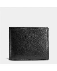 COACH - Compact Id Wallet - Lyst
