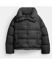 COACH - Short Puffer Jacket - Lyst