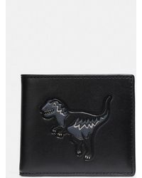 COACH Cartera billetera doble con Rexy - Negro