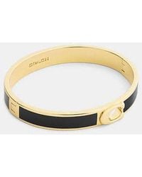 COACH - C Hinged Bangle - Lyst