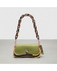 COACH - Wavy Dinky Bag With Colorful Binding In Upcrafted Leather - Lyst