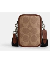 COACH - Bolso Cruzado Stanton En Lona De Firma - Lyst