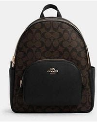 COACH - Mochila Court en lona de firma - Lyst