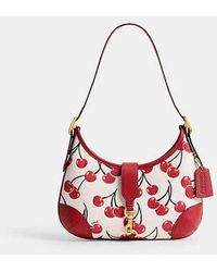 COACH - Hamptons Hobo Bag With Cherry Print - Lyst