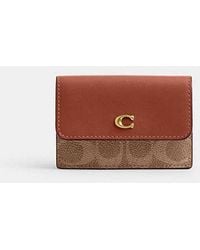 COACH - Essential Mini Trifold Wallet - Lyst