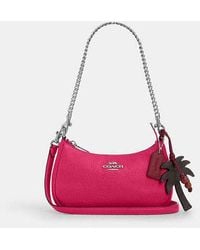 COACH - Mini Borsa A Tracolla Teri Con Ciondolo A Palma - Lyst