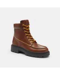 COACH - Lug Sole Boot - Lyst