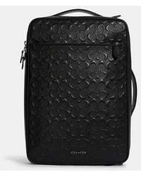 COACH - Graham Convertible Backpack - Black | Leather - Lyst