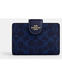 COACH - Medium Corner Zip Wallet - Lyst