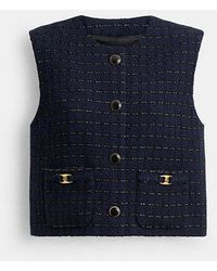 COACH - Heritage C Boucle Vest - Lyst