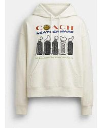 COACH - Relaxed Collage Hoodie - Lyst