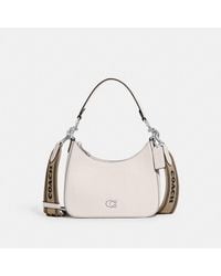 COACH - Hobo Crossbody Bag With Signature Canvas - Lyst