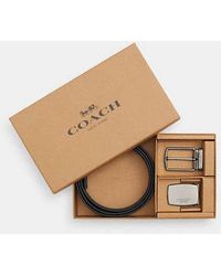 COACH - Boxed Plaque And Harness Cut-To-Size Belt, 30 Mm - Lyst