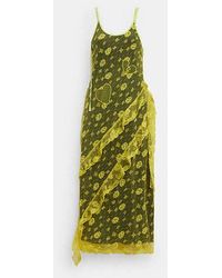 COACH - Ruffle Lace Dress - Lyst