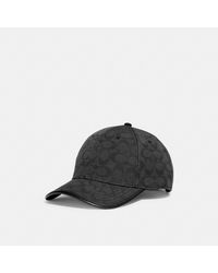 COACH Signature Jacquard Canvas Bucket Hat in Black | Lyst
