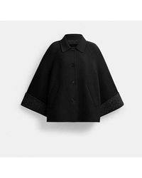 COACH - Wool Swing Coat - Lyst