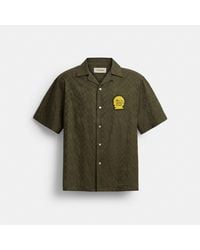 COACH - Brain Dead Signature Camp Shirt - Lyst
