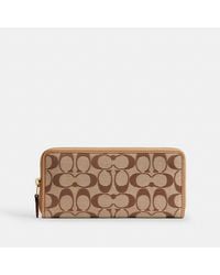 COACH - Essential Slim Accordion Zip Wallet In Signature Jacquard - Lyst
