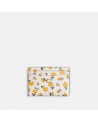 COACH - Essential Card Case With Floral Print - Lyst