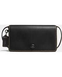 COACH Dinky In Glovetanned Leather - Black