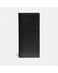 COACH Leather Breast Pocket Wallet in Black for Men - Lyst