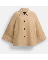 COACH - Wool Swing Coat - Lyst