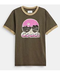 COACH - Roadside Ringer T-shirt - Lyst