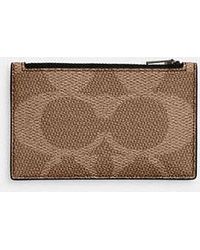 COACH - Zip Card Case - Lyst