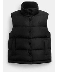 COACH - Puffer Jacket Vest - Lyst