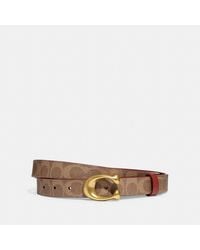 COACH - Sculpted C Buckle Cut To Size Reversible Belt%2c 25mm - Lyst