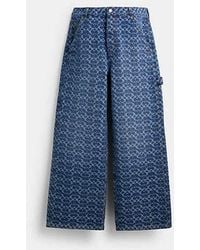 COACH - Signature Denim Carpenter Pants In Organic Cotton - Lyst