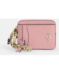 COACH - Zip Card Case With Bows - Lyst