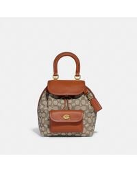 COACH - Riya Backpack 21 In Signature Textile Jacquard - Lyst