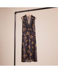 COACH - Restored Forest Floral Print Military Dress - Lyst